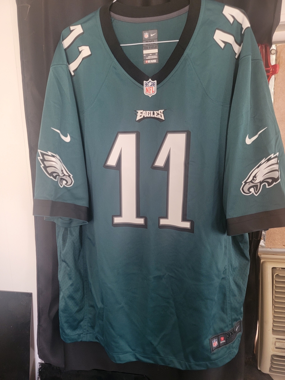 Nike Men’s Philadelphia Eagles #11 Teal Football Jersey
